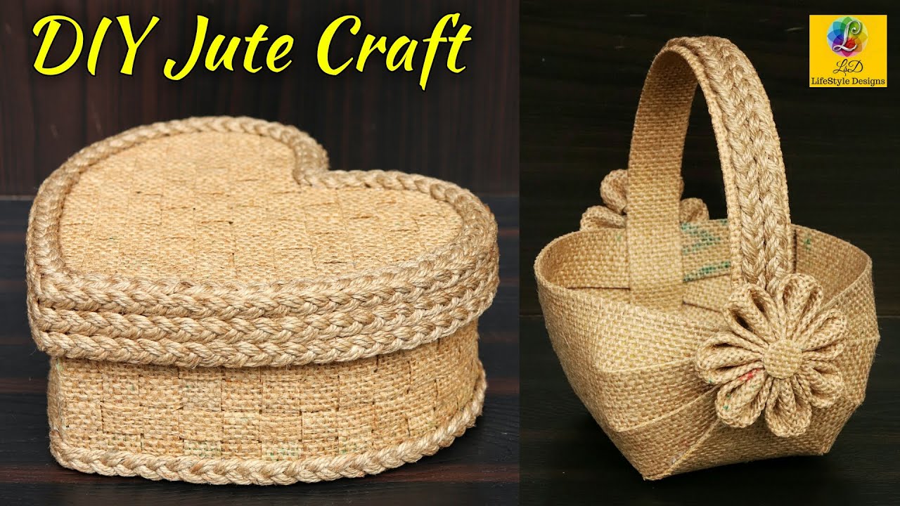 Jute Craft Ideas  Home Decorating Ideas Handmade 