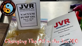 Chamber Vacuum Sealer Oil Change and Deep Cleaning JVR Vac100