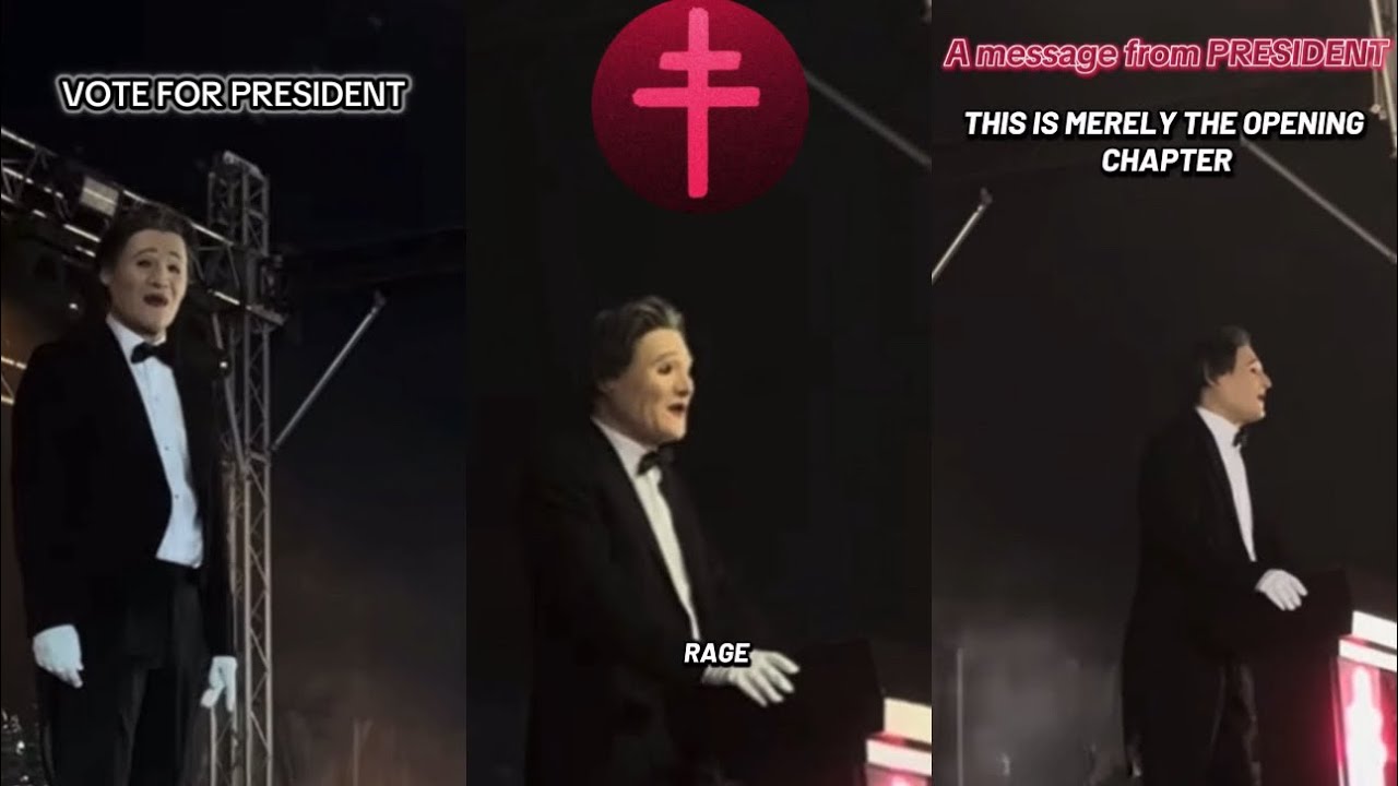 PRESIDENT introduction, interlude, & message at the Download Festival 2025 inaugural rally ☨