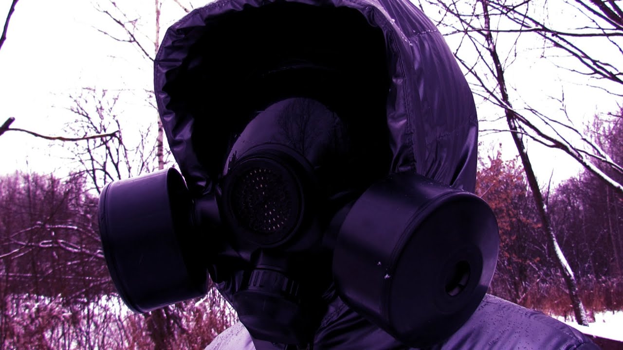 SILVER, STEEL AND BLUE INDIGO MODERN SKI OVERALLS (WINTER OVERALLS) AND ANTI-GASES. WALKING IN SUITS