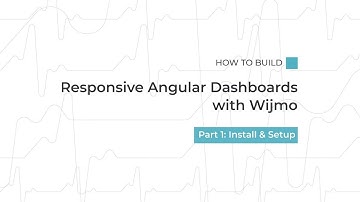 How to Build Responsive Angular Dashboards with Wijmo, Part 1: Install & Setup