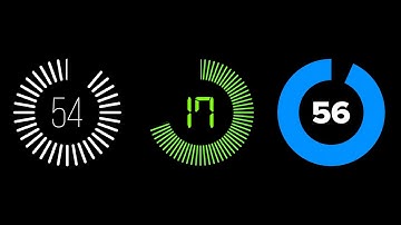 Radial 60 Second Countdown Timer Clock for Premiere Pro