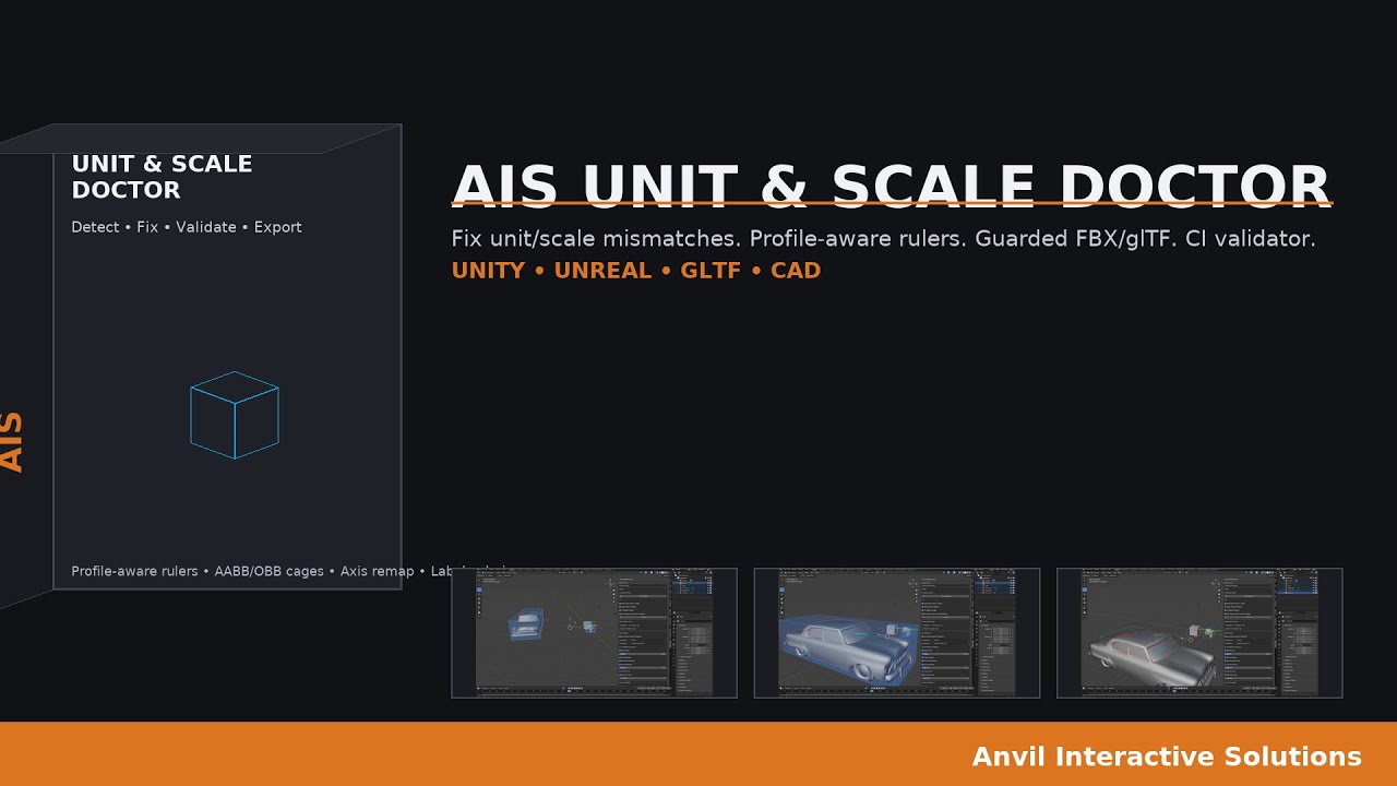 AIS Unit & Scale Doctor — Fix Blender Unit/Scale Bugs for Unity, Unreal ...