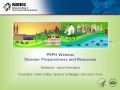 Disaster Preparedness and Response Webinar