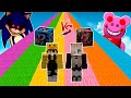 PIGGY.EXE VS SONIC.EXE EN UNA BATALLA DE LUCKY BLOCKS 😱 MrOni y Florcita10 en Minecraft