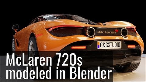 McLaren 720s made in Blender