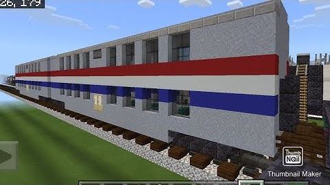 Minecraft Amtrak bi-level coach car tutorial