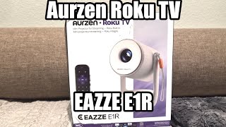 Aurzen Roku TV EAZZE E1R Projector Setup Review