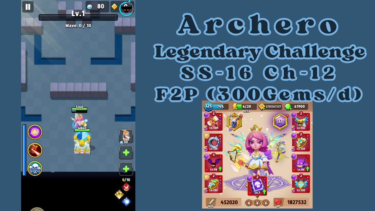 Archero Tower SS16 Ch12 F2P