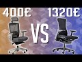 Une chaise  1320 face  une de 400  test herman x logitech embody