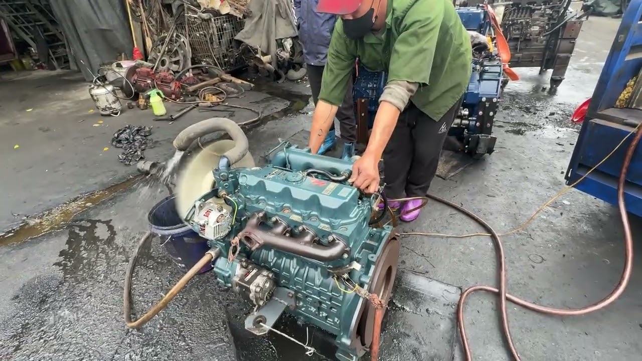 ĐỘNG CƠ HƯNG THỊNH | KUBOTA V2403 -KHÔNG TURBO, VT 2600,ML 55P/S, NÒNG 87,Bán cho AE thợ gần nhà .