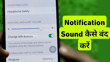 How To Turn OFF Notification Sound in iPhone || iPhone Me Notification Sound Kaise Band Kare