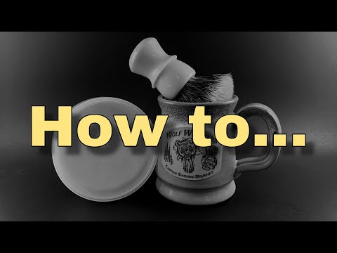 How To Lather with Badger Hair Shaving Brush