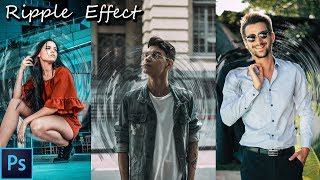 Instagram viral water ripple effect photo editing | Photoshop Tutorial screenshot 5