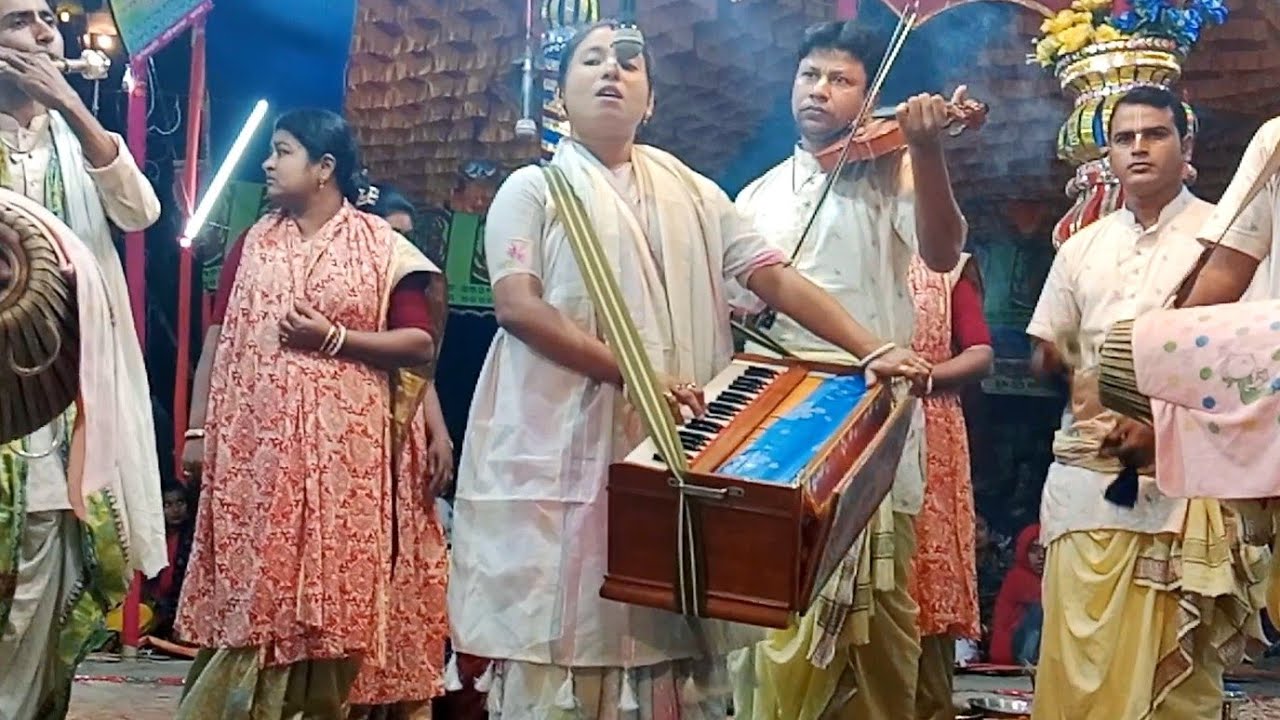 এক অপূর্ব কীর্তন।রাধাকুজ্ঞ সম্প্রদায়।মাষ্টার শ্রীমতি চৈতি সরকার। যজ্ঞভূমিঃ মামুদকাটী হরিসভা মন্দির। 