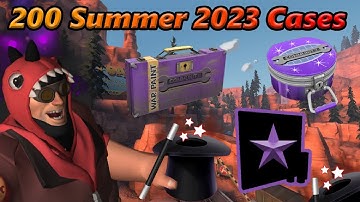 TF2 Unboxing: 200 Summer 2023 Cases! Unusualifier Curse with a Comeback! Crazy Luck!