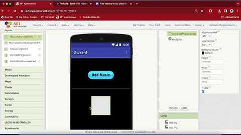 MIT App Inventor Music Player (Part 1) | Mp3 player | Music Player MIT App Inventor #appinventor