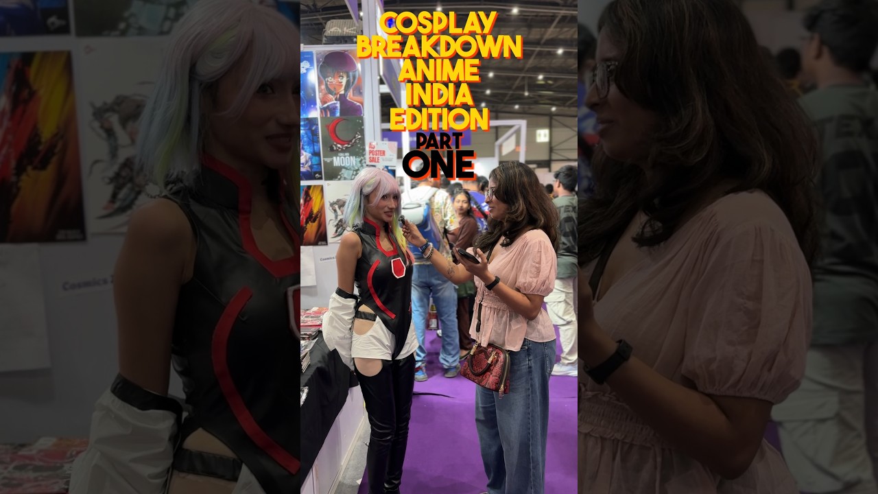 I asked cosplayers at Anime India to breakdown their cosplays #bleach #deathnote #cyberpunk #con