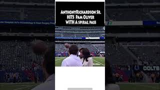Anthony Richardson Sr. Hits Pam Oliver With A Spiral P