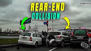 Dashcam Footage Captures Rear-End Collision