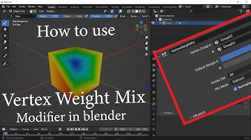How Does Vertex Weight Mix Modifier Really works in Blender | Blender Foundation