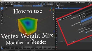 How Does Vertex Weight Mix Modifier Really works in Blender | Blender Foundation Resimi