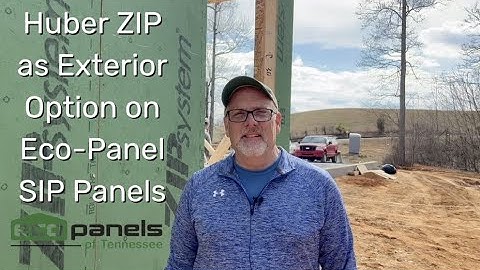 Huber ZIP as exterior option on Eco Panel SIP panels