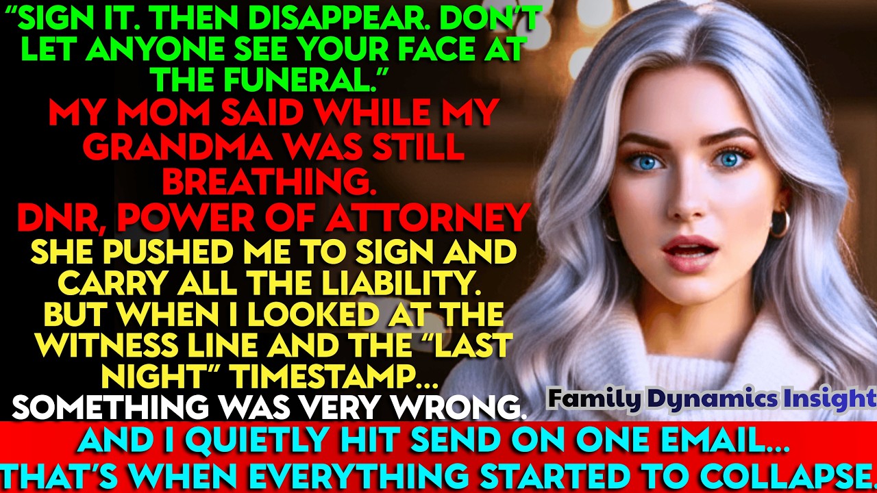 My Mom Forced Me To Sign Grandma’s DNR—Until One Email Changed Everything…