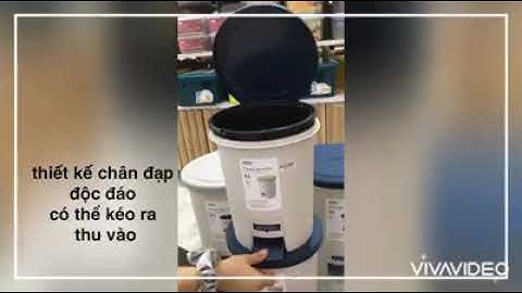 Thùng rác đạp tròn Inochi Hiro 6L 12L