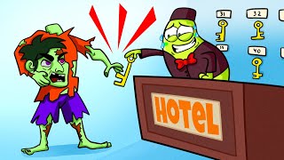 Pears Opened a Hotel For Monsters | Weird Situations by Pear Couple