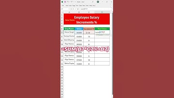 Salary increment #hack #viralshorts #trendingshorts #excel365 #increment #exceltutorial #soths