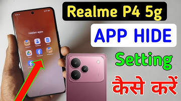 How to hide apps in Realme p4 5g /Realme p4 5g me app hide kaise kare/ app hide setting