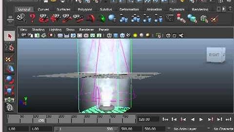 How to make a Funnel Cloud in Autodesk Maya
