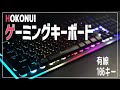 【ゲーミングキーボード】Hokonui ゲーミングキーボードの紹介 - LEDバックライトの設定が色々出来て打鍵感も良い感じです