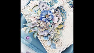 Cards tutorial featuring Watercolor floral collection by Prima marketing