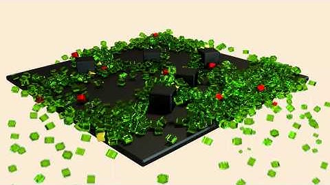 Blender 2.66 Rigid body test with force fields