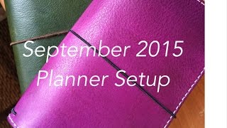 September 2015 Planner Setup
