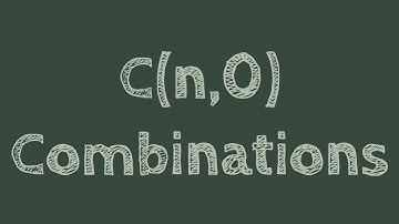 Combinations n choose 0