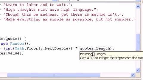 Creating a Web Service