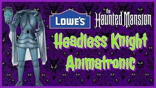 Lowes Haunted Mansion Headless Knight Animatronic Halloween 2024 Life-Size Prop Unboxing & Demo