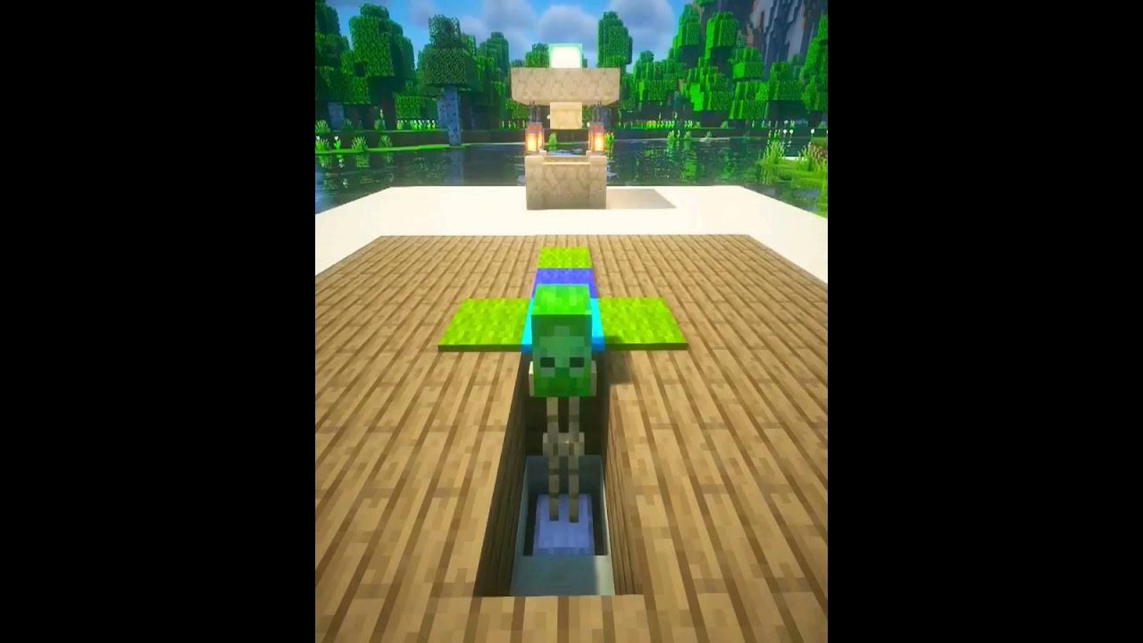 Realistic zombie carpet 😍 Minecraft shorts YouTube