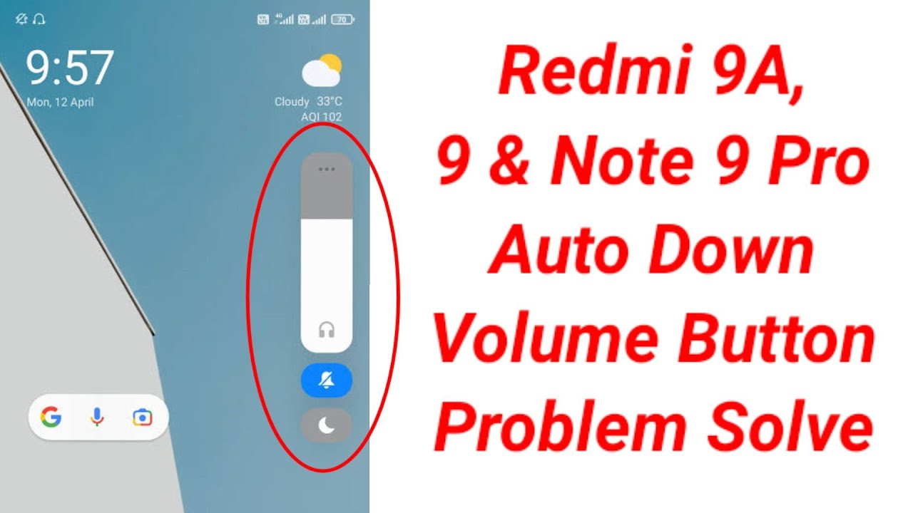Redmi 9A 9 & Note 9 Pro Fix Auto Down Volume Button Problem Solve - YouTube
