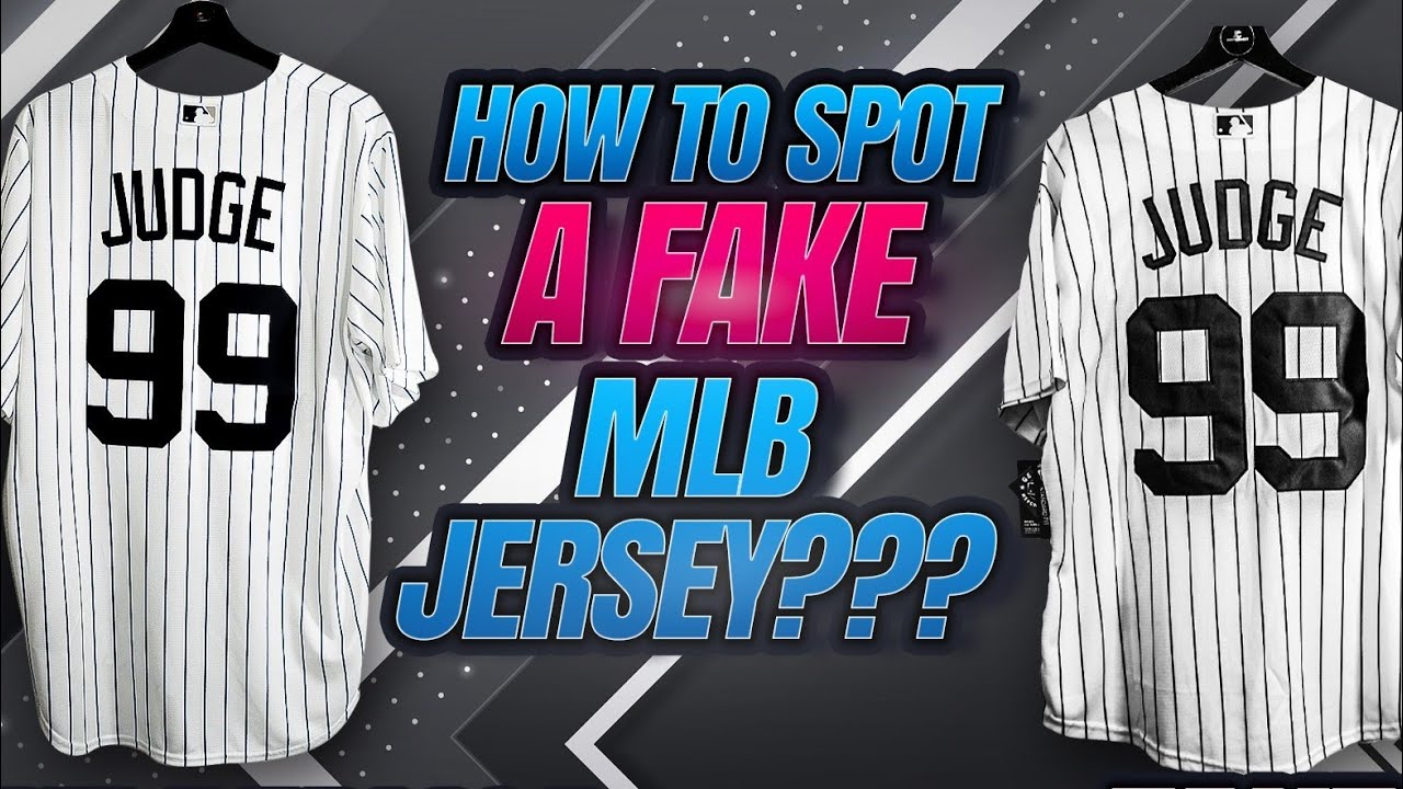 HOW TO SPOT A FAKE MLB JERSEY???