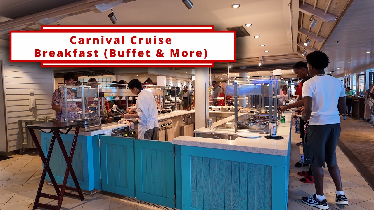 Carnival Cruise Breakfast (Buffet, Blue Iguana, Big Chicken, Bagels at Sea) 2026 | Jubilee