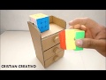 como hacer cajones de cartón