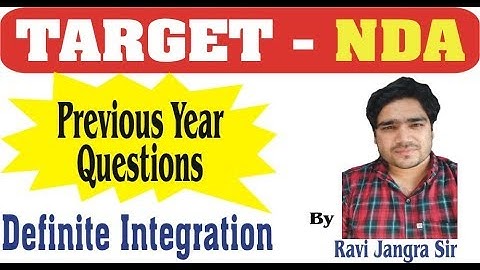 7:00 PM_Maths For NDA/Short Tricks/Definite integration Class 11 By Ravi Jangra Sir