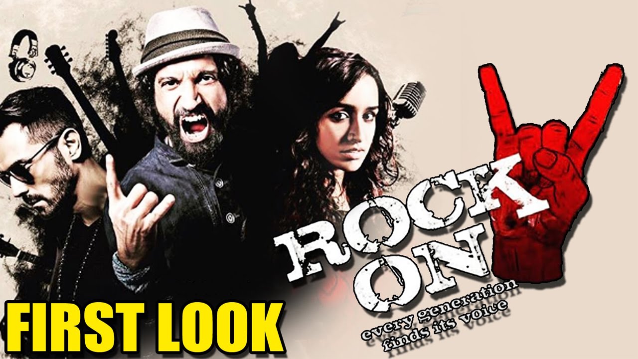 Rock On 2 Poster: Farhan Akhtar, Arjun Rampal and Shraddha Kapoor