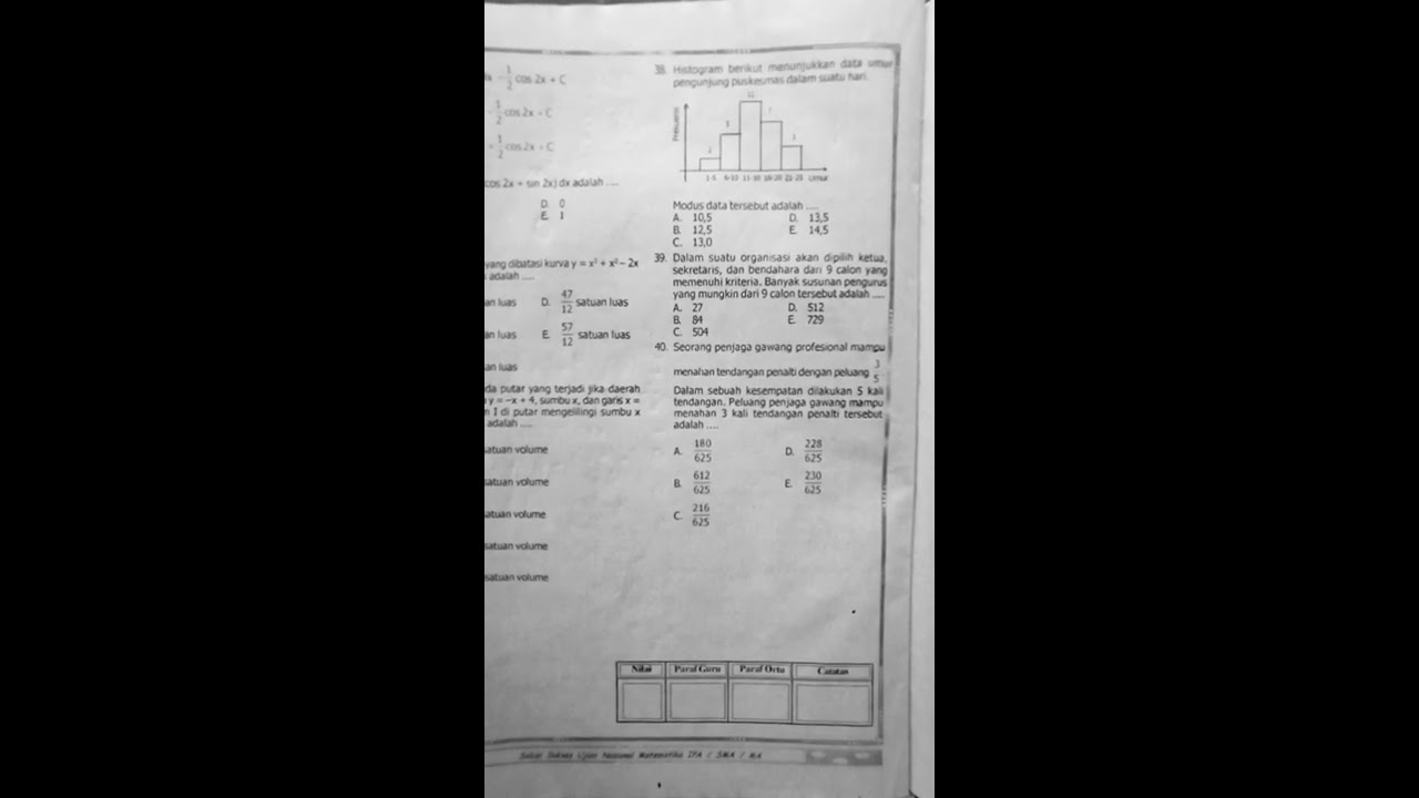 Contoh soal statistika mengenai modus - YouTube