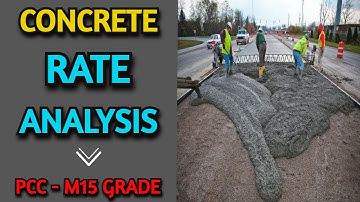 Rate Analysis of PCC - Plain Cement Concrete Grade M15 as per CPWD | Learning Civil Technology