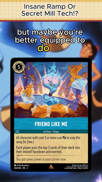 is-friend-like-me-insane-ramp-disney-lorcana-tcg-lorcana